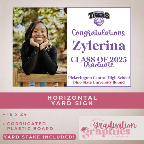 Classy Graduate Horizontal Yard Sign | On Site Signs Ohio
