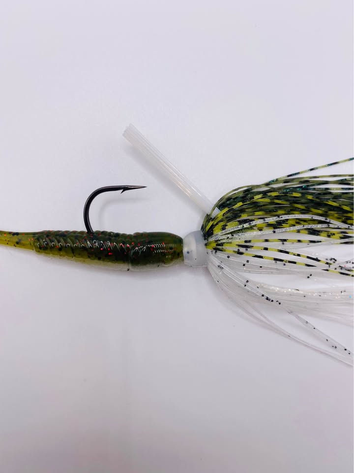 Thumbnail: CUSTOM SWIM JIG Baby Bass with custom trailer 2- PACK