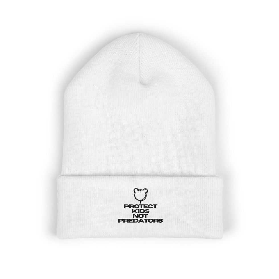 Embroidered Beanie — Their Safety Depends on Our Courage