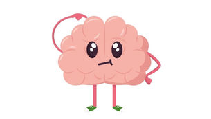 איור של מוח מגרד בראש