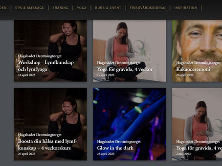 På tisdag startar vi! Då börjar 4-veckorskursen i lymfkunskap på Hagabadet.