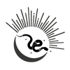 Cosmic Serpent Moon and Sun Logo