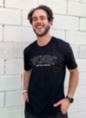 CAMISETA ALGODÃO PRETA VCN RUN CREW
