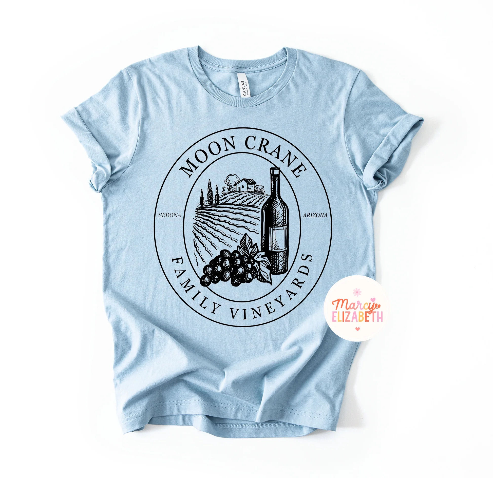 Moon Crane Vineyards Adult Shirt