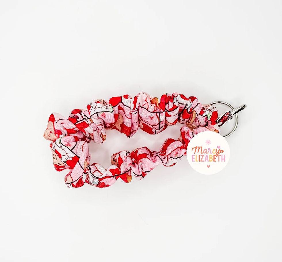 Thumbnail: Strawberry Scrunchie Keychain