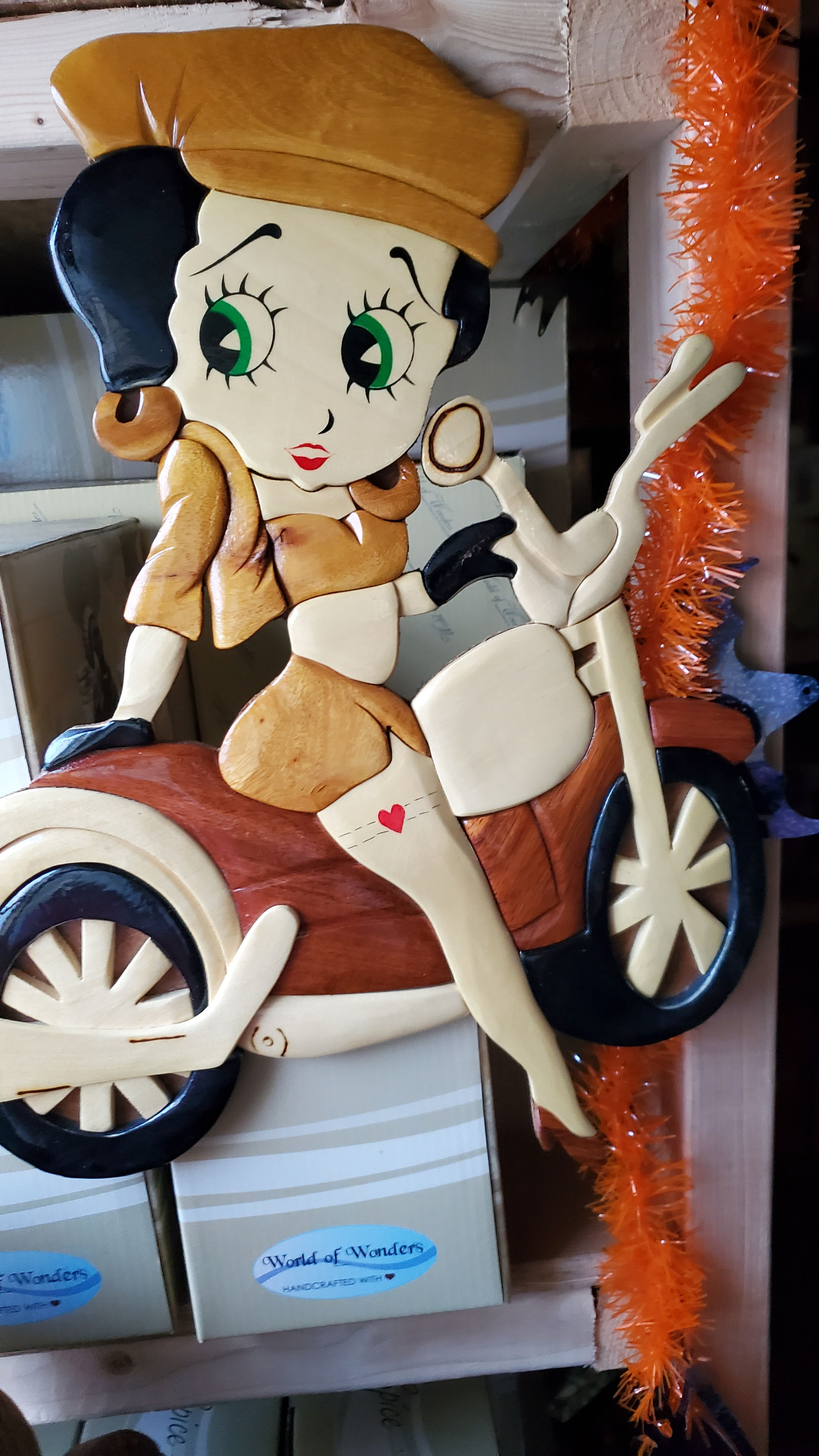 Betty Boop on Motorcycle
