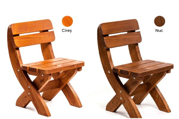 Miniatură: Set mobilier gradina lemn Wien, 160x80cm, culoare cires, cu scaune, 8 persoane