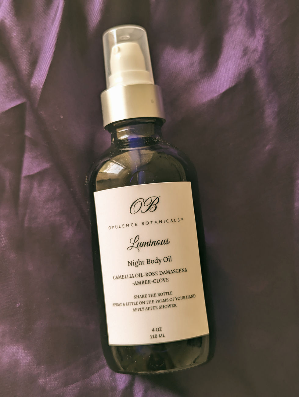 Luminous, Rose Damascena Body Oil - Honeyed, Rich Floral Scent