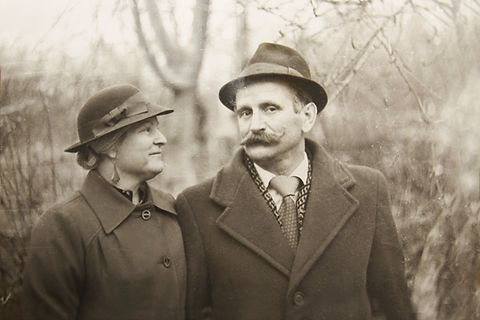 B & W Photo d'un couple