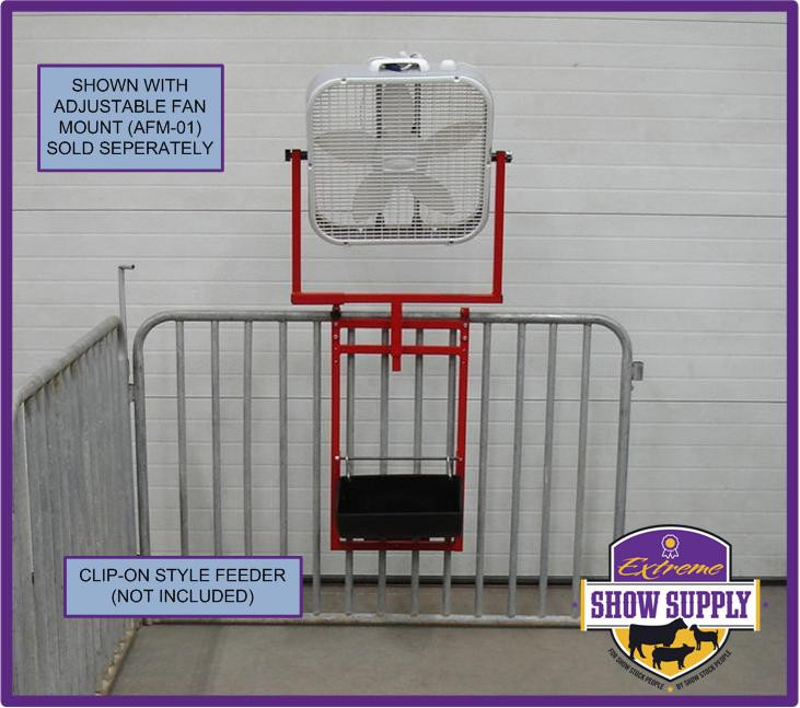 Thumbnail: F2 (Feeder + Fan) Show Rack For Lambs And Goats