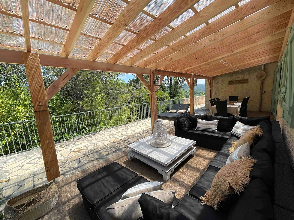 Terrasse Solarium Villa L'occitane