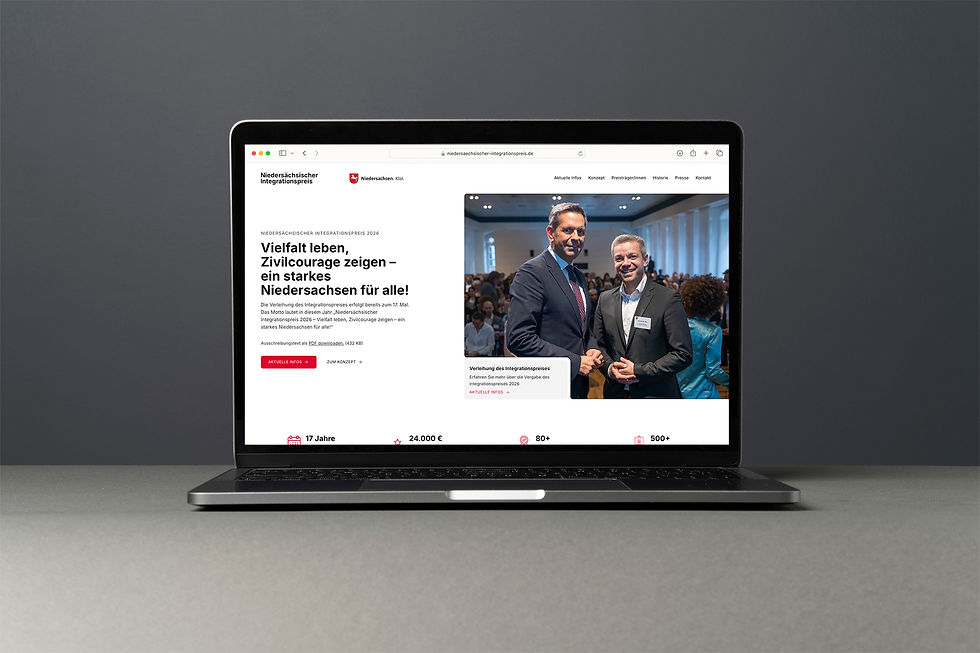 Webdesign Integrationspreis Niedersachsen