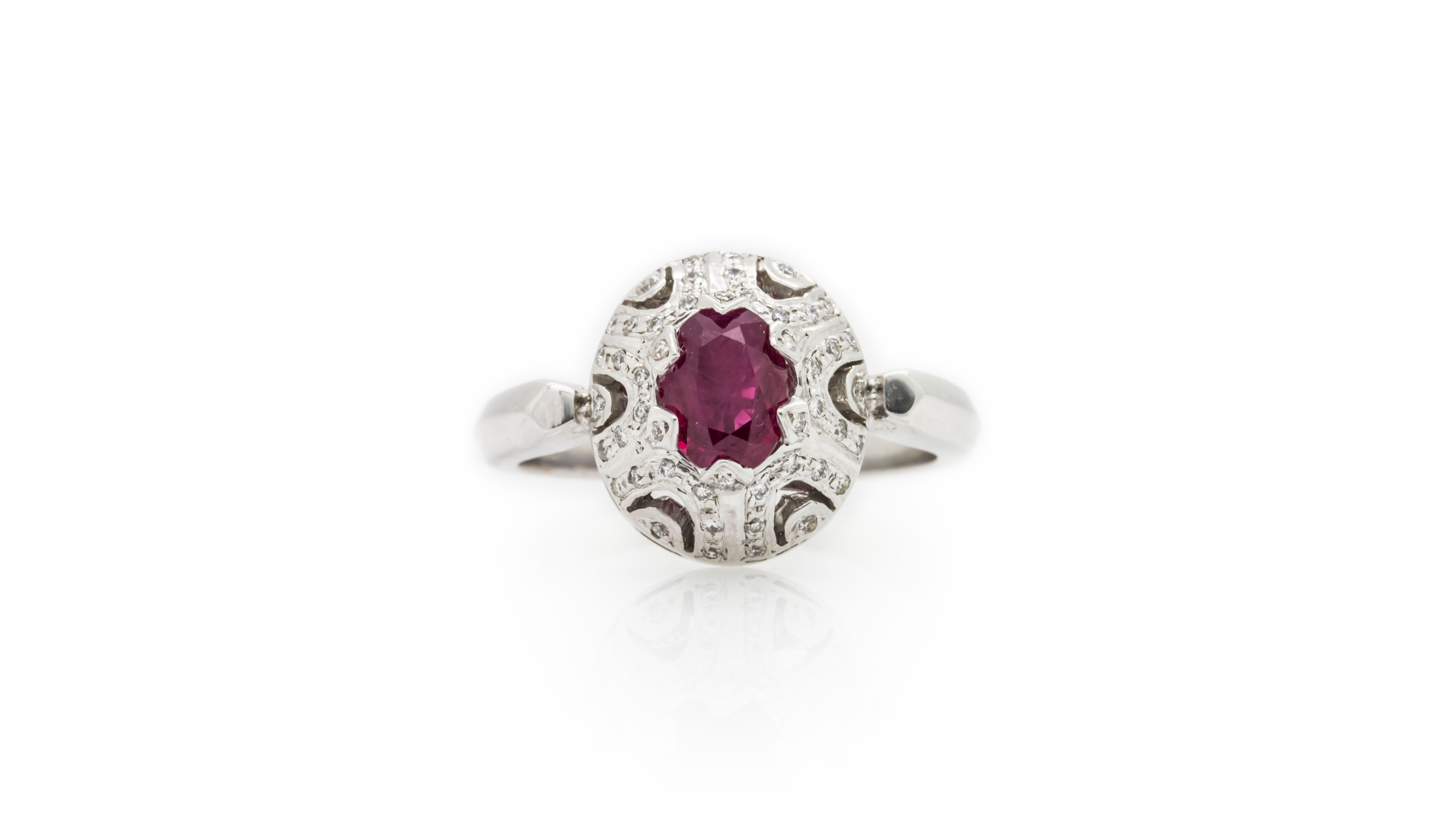 Art Deco Ruby Ring