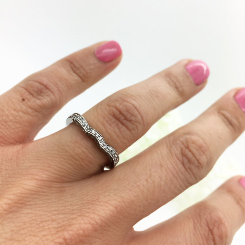 Thumbnail: Gottlieb Diamond Wedding Band view 3