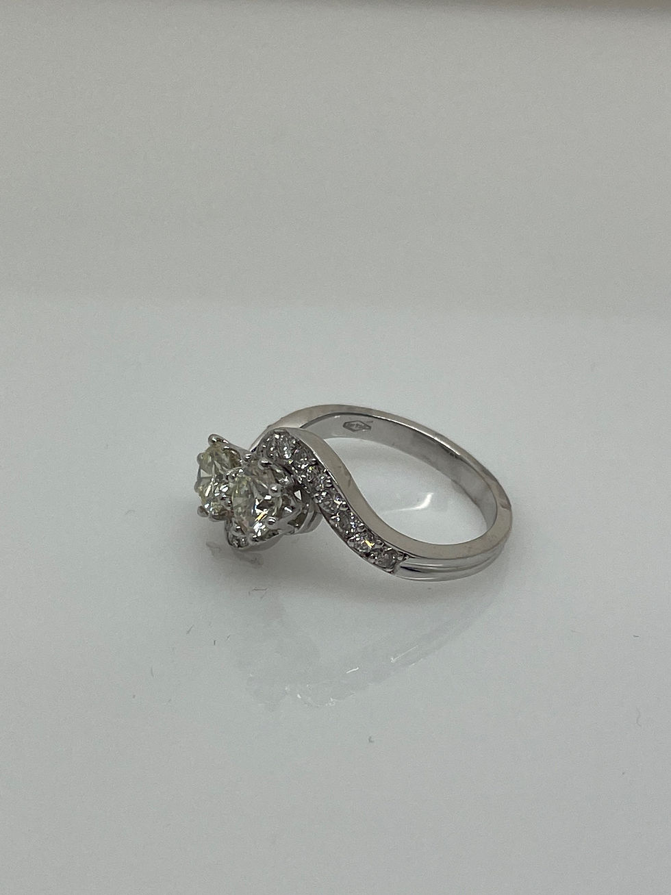 Thumbnail: Diamond Art Deco Twist RIng