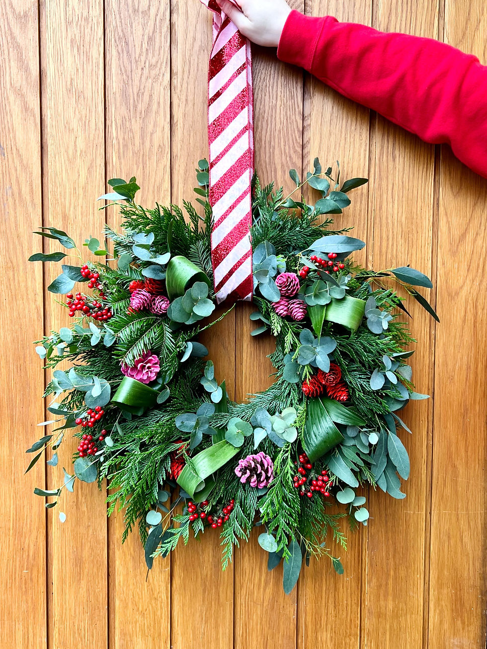 Fresh handmade christmas wreaths clearance