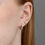 Thumbnail: Sterling Silver Hannah Martin Sparkling Bezel Large Huggie Earrings
