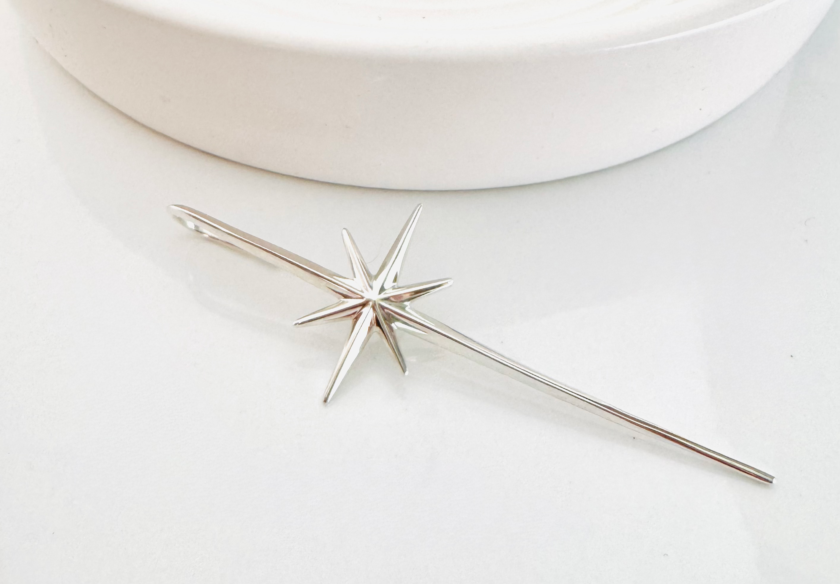 Sterling Silver Starburst Ear Crawler
