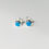 Thumbnail: Blue Opal Sterling Silver Studs