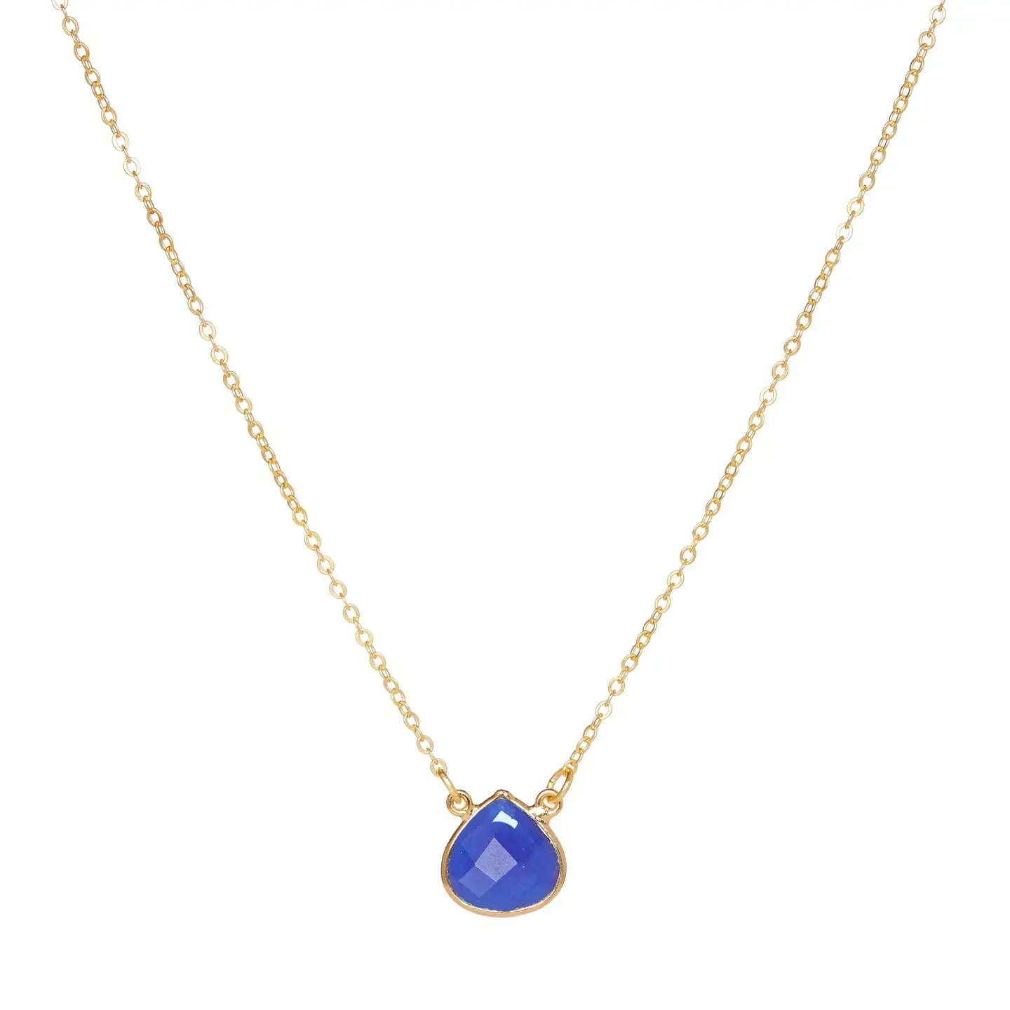 Cosmos Necklace Denim Blue Jade