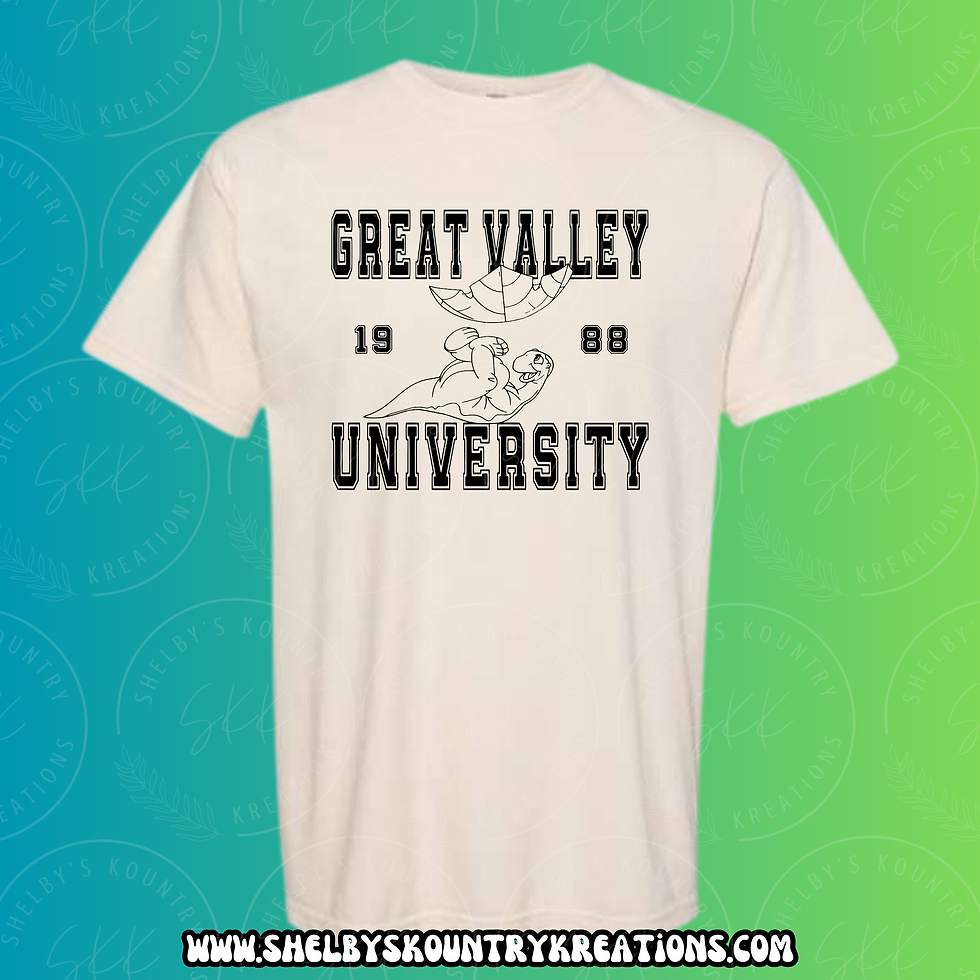 Thumbnail: Great Valley University - Land Before Time Tees