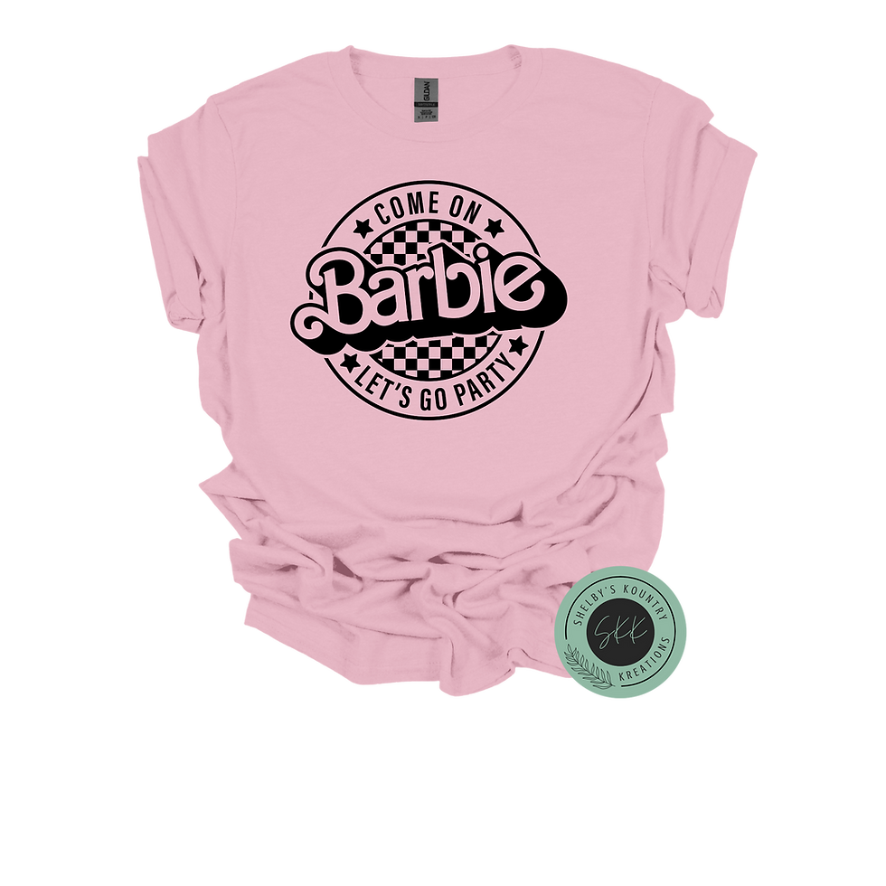 Thumbnail: COME ON BARBIE LETS GO PARTY T-SHIRT (2 STYLES) - BARBIE MOVIE