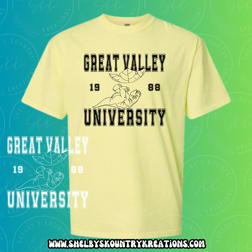 Thumbnail: Great Valley University - Land Before Time Tees