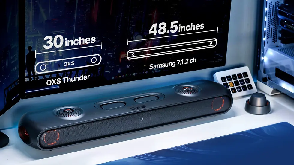 The OXS Thunder Pro Is a Small but Mighty Soundbar Designed for Gamers