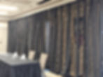 Central Illinois Bloomington Wedding Eastland Suites with black sheer draping behind head table