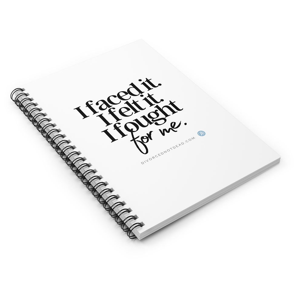 Thumbnail: Empowering Spiral Notebook - "I Faced It, I Felt It, I Fought for Me"