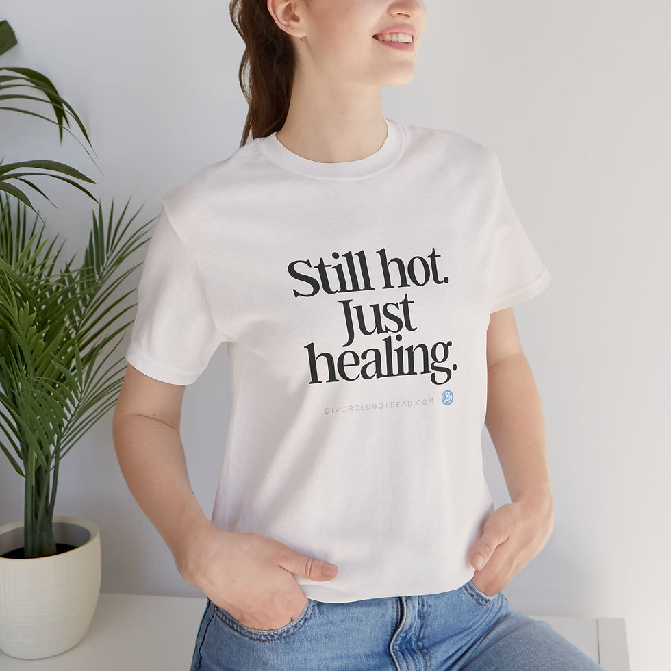 Thumbnail: Empowering Quote- Still Hot Just Healing Jersey Short Sleeve Tee