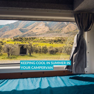 staying cool in a campervan
