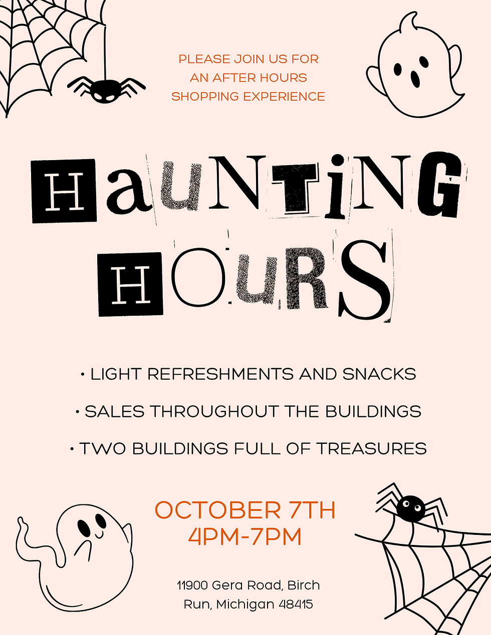 Thrifty Treasures Antiques & More - Haunting Hours