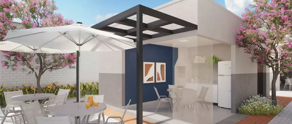 Perspectiva da Varanda - Churrasqueira