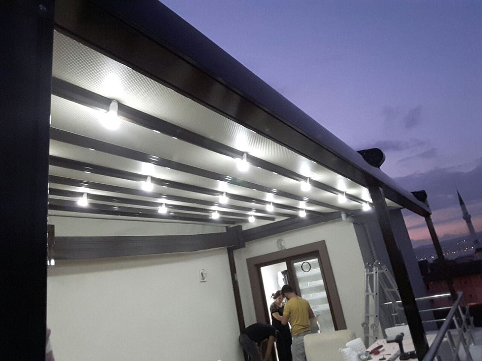 Işıklı Tente Pergola