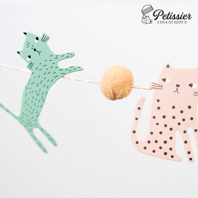 Thumbnail: Cartoon Cat Pastel Colored Bunting (B05)