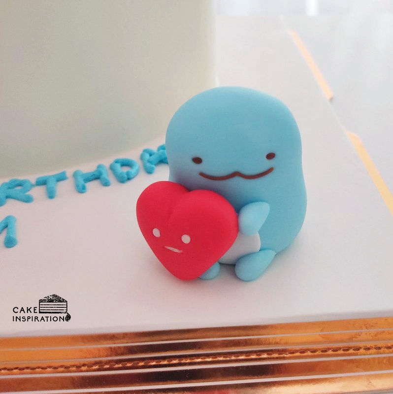 Thumbnail: Cute Blue Dino Children Theme 2D Design Customized Cake (G003)