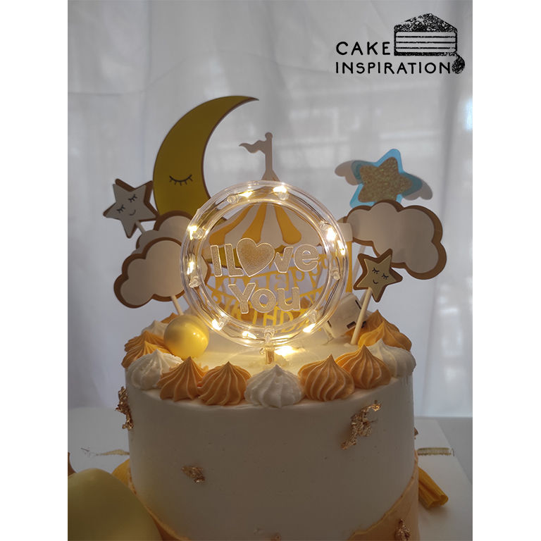 Thumbnail: Cake tag - LED Light - I Love You - No.076