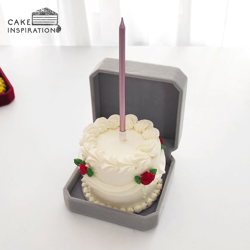 縮圖：Victorian Rose White Theme Jewel Box Bento Cake (JB10)