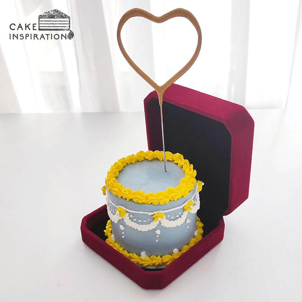 Thumbnail: Lovely Victorian Romantic Jewel Box Bento Cake (JB11)