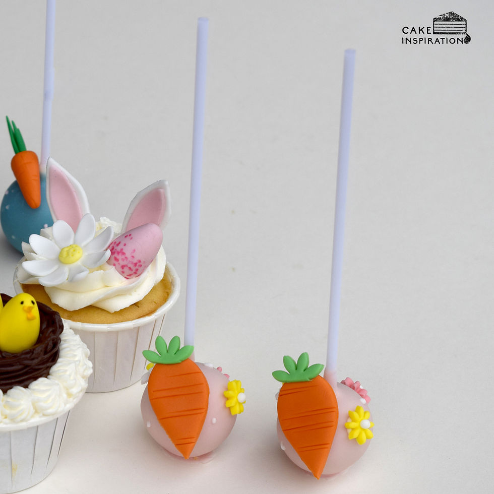 Thumbnail: Easter Carrot blue / pink cakepops