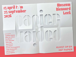 Peter Dijk Expositie PAPIERPAPIER in Museum Nienoord - 17 april t/m 27 september