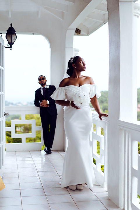 cozy intimate wedding in Saint Lucia home 