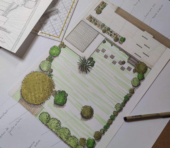 Conception personnalisée réalisée par Atelier Rez de Jardin.