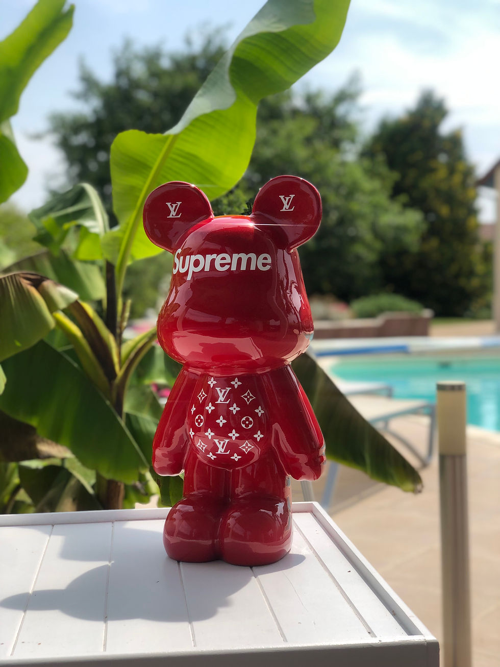 Miniature : Bear - collection monogramme rouge