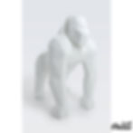 statue singe gorille origami 140cm - couleurs aux choix