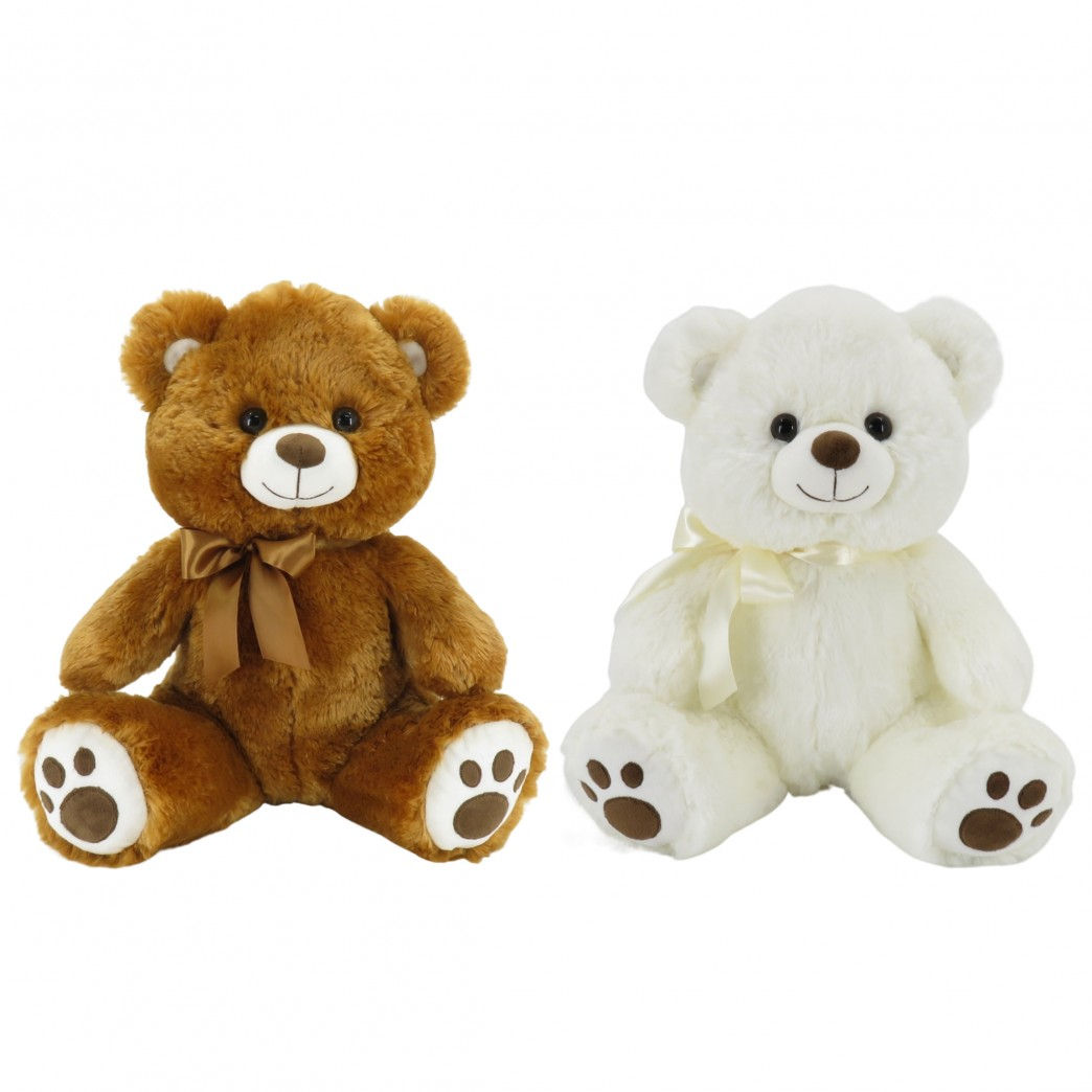 Peluche oso con moño 16" art 616701