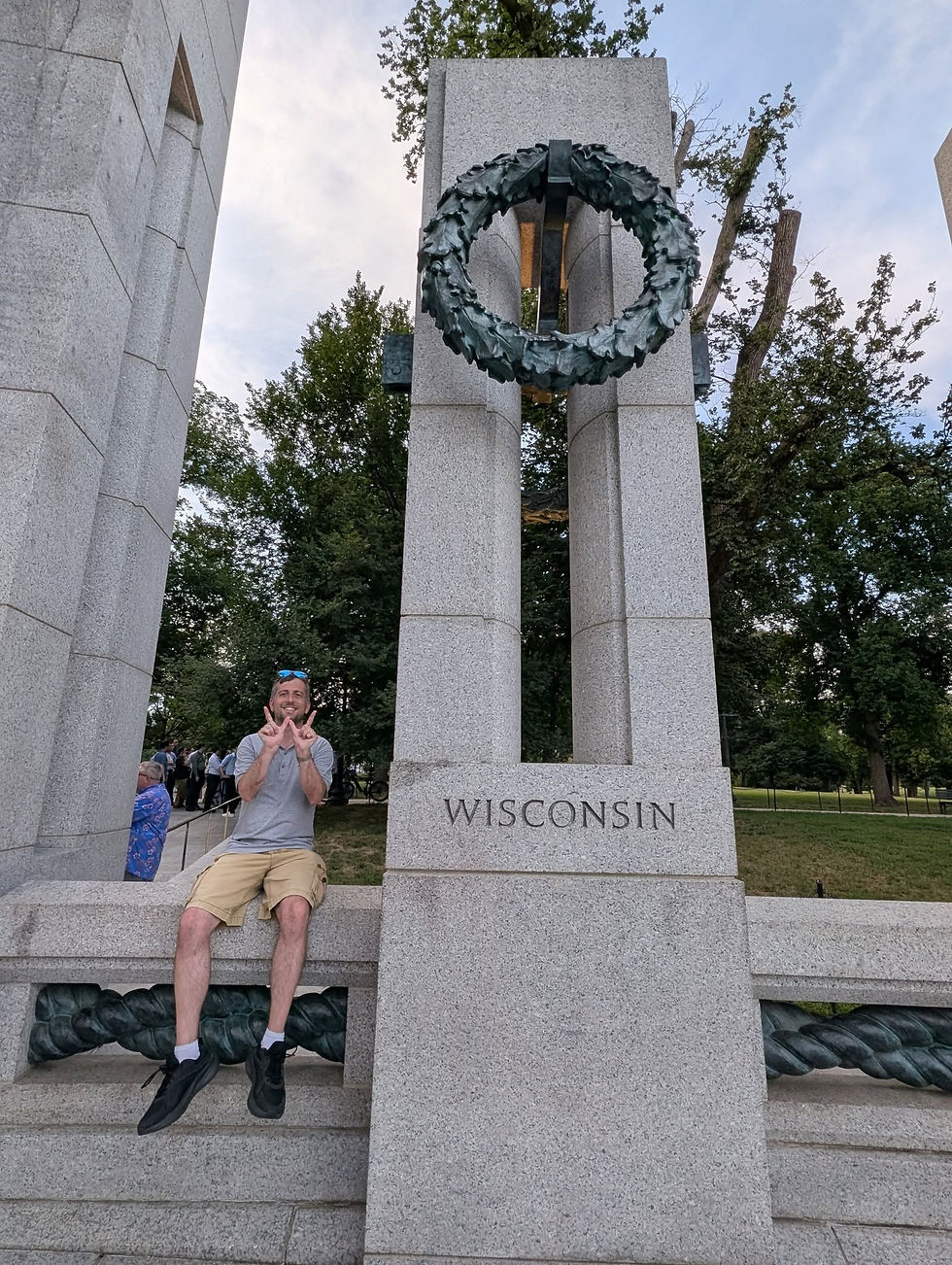 Ken visits the WWII Memorial and finds Wisconsin!