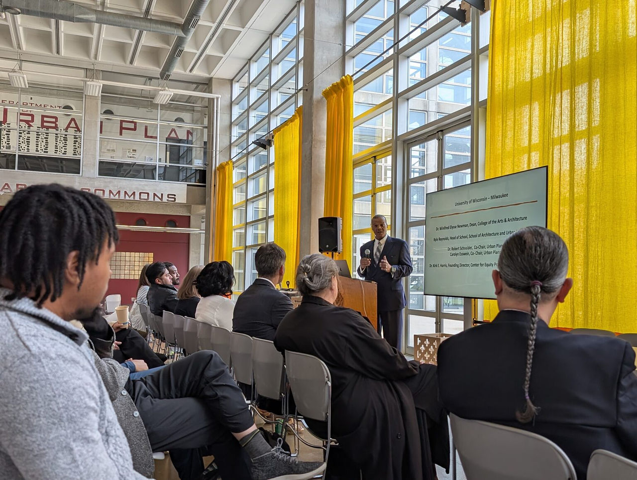University of Wisconsin–Milwaukee’s Center for Equity Practice and Planning Justice hosted a symposium titled “Housing Justice for Milwaukee: Community Land Trusts, Equity Strategies, and the Path to a Justice-Oriented City” at the School of Architecture and Urban Planning (SARUP).