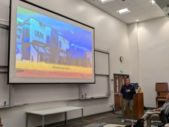 Presenting on community land trusts at Marquette University